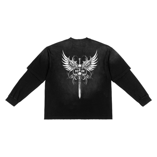 Skull Cross Two-Piece Long Sleeve
