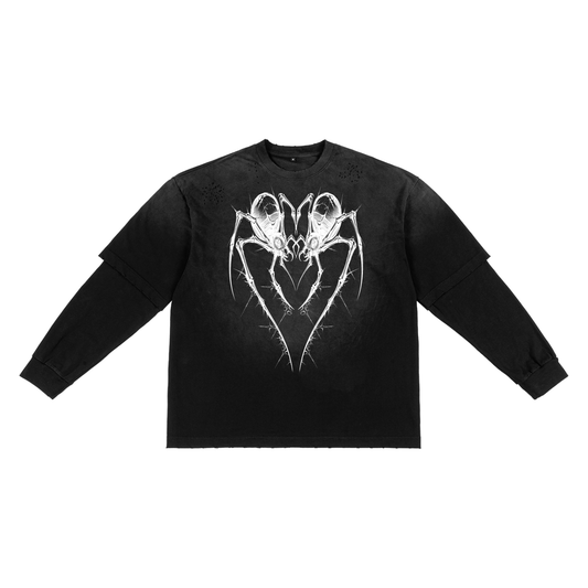 Spider Heart Two-Piece Long Sleeve